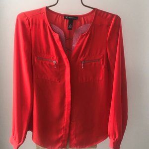 Red - Coral Blouse